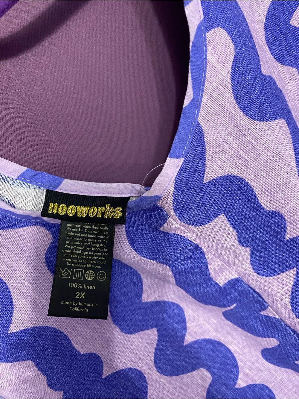Nooworks Blue and White Wavy-Stripe Jumpsuit - Picture 5 of 5